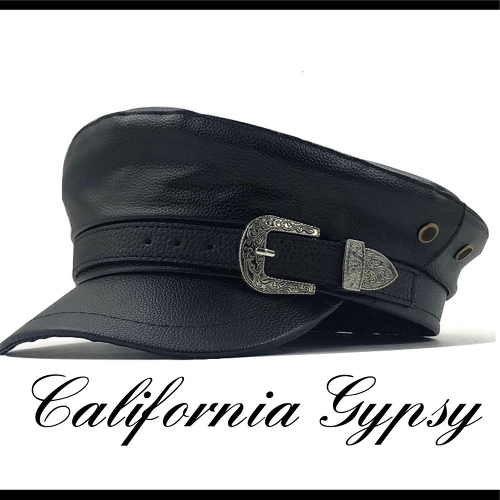 Gypsy Retro Newspaper Baker Boy Belt Hat